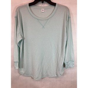 Everyday Elegance: Women's Small Seafoam Green Long Sleeve Casual Shirt